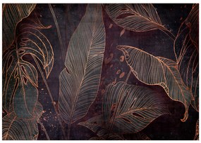 Artgeist Fototapeta - In a Maze of Leaves - Third Variant Veľkosť: 98x70, Verzia: Samolepiaca