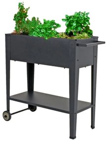 Pojazdný kovový kvetináč Garden Pleasure