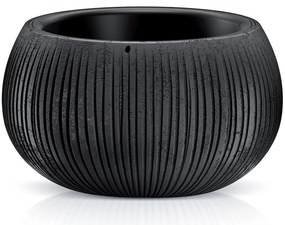 Kvetináč Betón Bowl čierny DKB240-B411