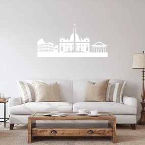 Sablio Samolepka na stenu: Panorama Řím - 60x28 cm