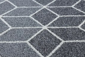 Koberec HEOS 78590 krém / strieborný / antracit CUBE KOCKA