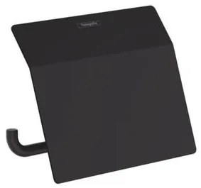 Držiak toaletného papiera Hansgrohe AddStoris vo farbe matná čierna 41753670, 1 ks