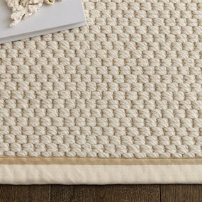 Krémový obojstranný/ručne tkaný koberec s prímesou vlny 160x240 cm Korra Double Loop – Asiatic Carpets