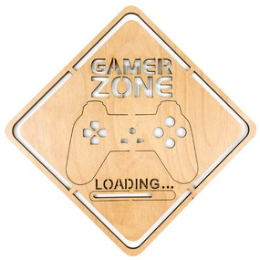 Veselá Stena Drevená nástenná dekorácia Gamer Zone