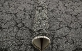 Koberec Marble 75 mramor, sivý / čierny