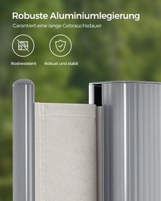 Bočná markíza 180 x 350 cm SONGMICS GSA185E