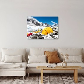 Obraz - Kempovanie v horách (70x50 cm)
