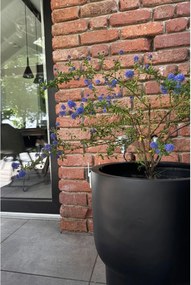 Kvetináč LIVELLO, sklolaminát, výška 50 cm, čierny