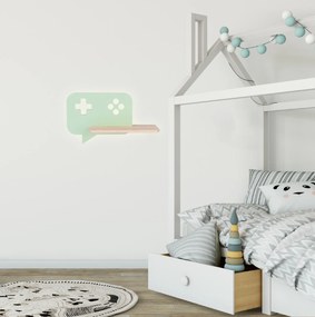 Candellux CONSOLE Nástenné svietidlo 5W LED IQ KIDS WITH CABLE, SWITCH AND PLUG MINT 21-84453