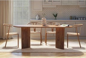 Jedálenský stôl v dekore borovice 90x200 cm Sabella – Kalune Design