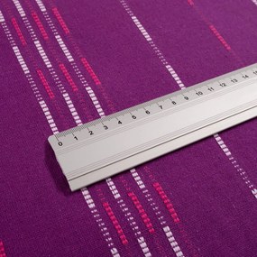 Biante Bavlnený behúň na stôl Olivia OL-002 Pásiky na fialovom 45x120 cm