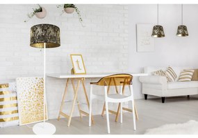 Stojacia lampa Werona, 1x textilné tienidlo so vzorom (výber zo 6 farieb), (výber z 3 farieb konštrukcie)
