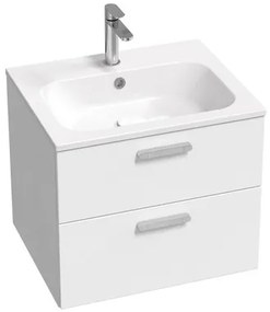 Kúpeľňová skrinka pod umývadlo Ravak Chrome II 60x50x49 cm biely lesk X000001772, 1 ks