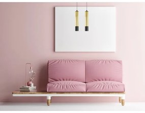 Luster na lanku PRESCOT 2xGU10/40W/230V zlatá