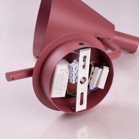Brilagi - LED Nástenná lampa LUCERA LED/3W/230V červená burgundy