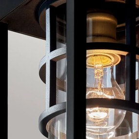 Kichler KL-HONE-M-BKT - Vonkajšie nástenné svietidlo HONE M 1xE27/60W/230V IP44