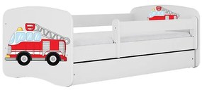Detská Posteľ. Babydreams+Sz+M Biely 70x140 hasičský zbor