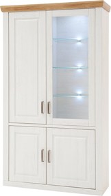 XXXLutz VITRÍNA, farba duba, farba pínie, 118/210/40 cm Livetastic - Sklenené vitríny - 001700019903