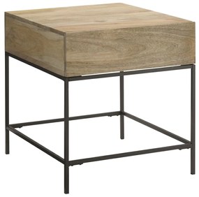 furniture-nabytek.cz - Konferenčný stolík drevo kov z manga 50x40x50