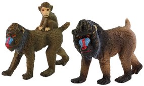 Lean Toys Sada figúrok zvieratiek – Opice Madrill