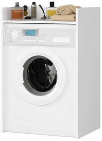 Kúpeľňová skrinka na práčku FIN biela