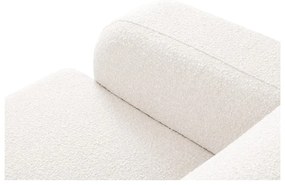Biela rohová pohovka z textílie bouclé (pravý roh) Molino – Micadoni Home