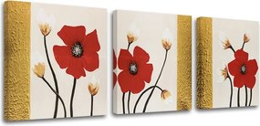 Obraz na plátne KVETY 3 dielny XOBDO148D3