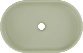 Comad Keramické umývadlo na dosku RIVER 2 OLIVE GREEN MATT, zelená