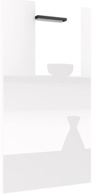 Panel na umývačku Belini zakrytý 45 cm biely lesk  INF PZ45/1/WT/W/0/B1