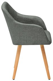 Stolička Scandinavia štruktúra lakťovej opierky šedá