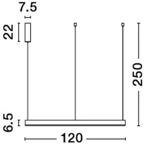 LED luster Motif 120 zlaté stmievateľné