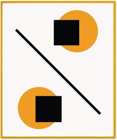 Nástenná dekorácia v ráme Abstract Geometric