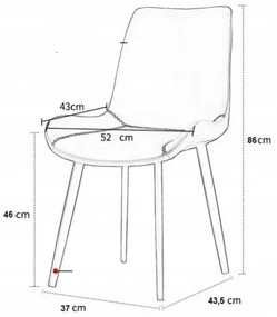 Sammer Kvalitná čierna industriálna velvet stolička LR800 LORD velvet čierna