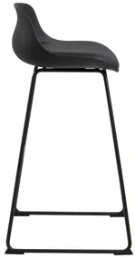 Čierna barová stolička (výška sedadla 76 cm) Tina – Actona