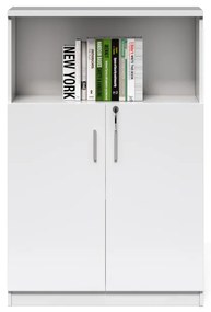 Kancelárska skrinka Houseland Prime Air 01 80 cm biela