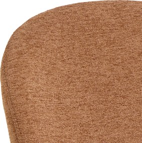 FIORA Terakota (tkanina Apia 272)/čierny rám - MODERNÁ ČALÚNENÁ STOLIČKA DO OBÝVAČKY/ JEDÁLNE LOFT