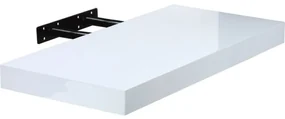 STILISTA VOLATO 31046 Nástenná polica - lesklá biela 50 cm