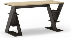 Pracovný stôl s doskou v dubovom dekore 60x137 cm Butterfly – Marckeric