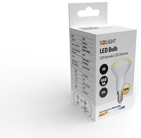 SOLIGHT SMD LED reflektorová žiarovka R50 5W E14 3000K 440lm