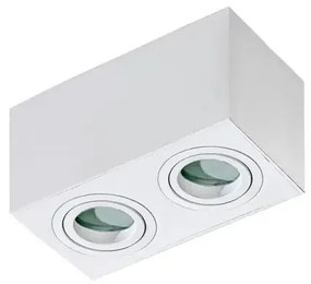 Moderné bodové svietidlo Brant 2 SQ IP44 biele