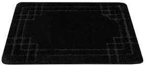 Kúpeľňový koberček Sego čierny, mozaika