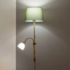 Brilagi - Stojacia lampa CERIA 1xE27/100W/230V + 1xE14/25W zlatá/zelená
