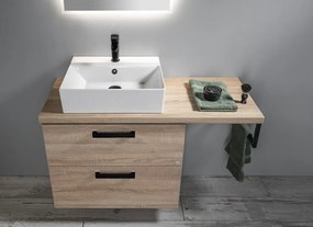 Aqualine Sapho, VEGA pracovná doska 104x45cm, dub platin