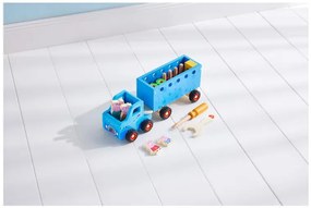 Drevené nákladné auto s prívesom Prasiatko Peppa (auto s dreveným náradím)  (100395658)