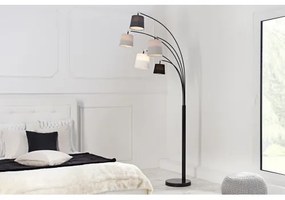 Stojaca lampa 36398 Čierna, šedá, biela  - Komfort-nábytok