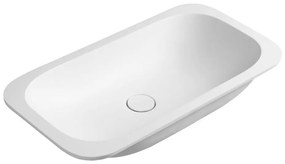 Sapho - Zapustené umývadlo ROCKSTONE 67x35,5 cm matná biela