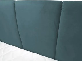 Posteľ boxspring Fresco 180x200 cm, petrolejová látka
