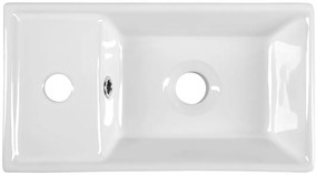 Aqualine Aqualine, Keramické umývadlo nábytkové, 40x22 cm, biela, DD4022