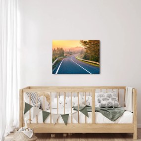 Obraz - Cesta pri východe slnka (70x50 cm)