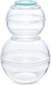 2 guľaté nádobky na uchovávanie potravín